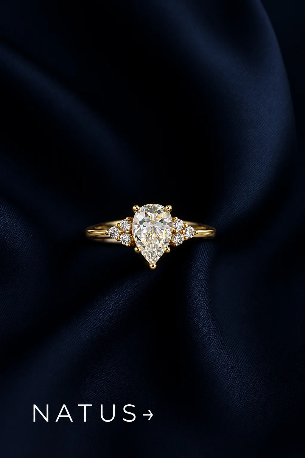 Natus moissanite ring