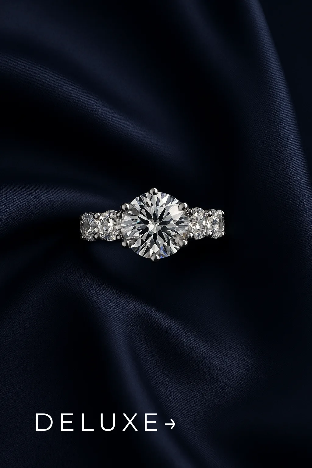 Deluxe moissanite ring