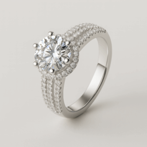 Amara Six Claw 2-Carat Moissanite Ring Silver 925 alternate view