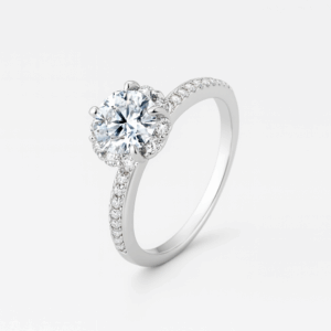 Celin 1-Carat Moissanite Ring Platinum 950 alternate view