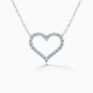 Amor 2-Carat Moissanite White Gold Plated Necklace alternate view