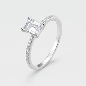 Venus 2-Carat Emerald Cut Moissanite Ring alternate view