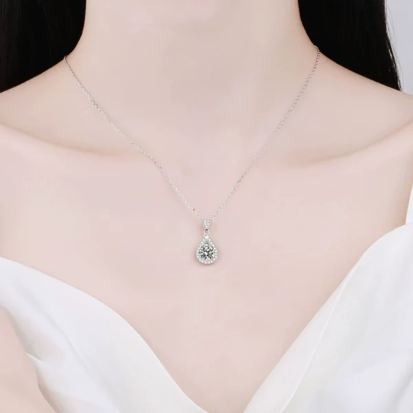 'Stilla' 2-Carat Moissanite Silver 925 Necklace - Image 3