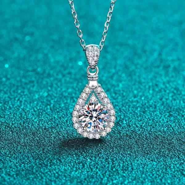 'Stilla' 2-Carat Moissanite Silver 925 Necklace - Image 2