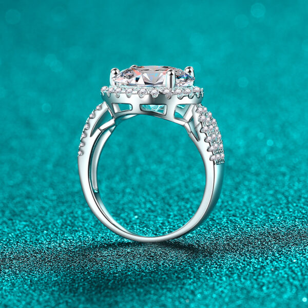 'Jasmine' 5-Carat Moissanite Ring Silver 925 - Image 3