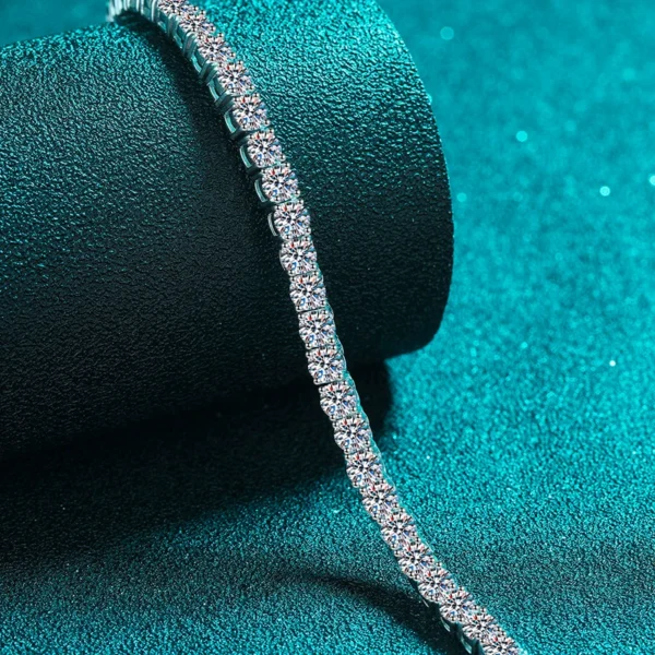 'Succo' 32-Carat Moissanite Diamond Tennis Necklace - Image 3