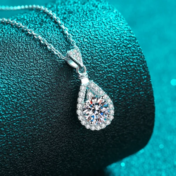 'Stilla' 2-Carat Moissanite Silver 925 Necklace - Image 4