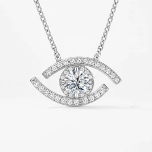 aa1d23db-c6bc-4fc0-9920-1d1e3a62f0bb Oculus 50-Points Moissanite Plated White Gold Necklace