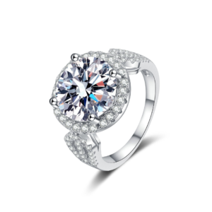 'Jasmine' 5-Carat Moissanite Ring Silver 925