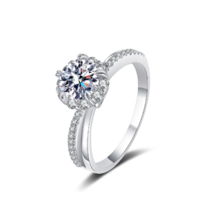 ‘Celin’ 1-Carat Moissanite Ring Platinum 950