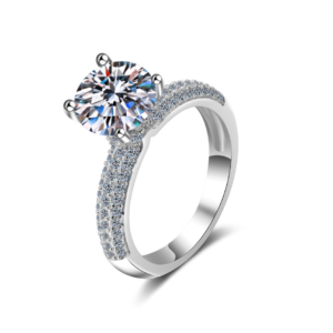 'Luna' 2-Carat Moissanite Ring Silver 925