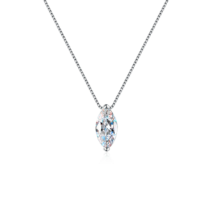 'Fracti' 1-Carat Moissanite Diamonds 925 Silver Necklace