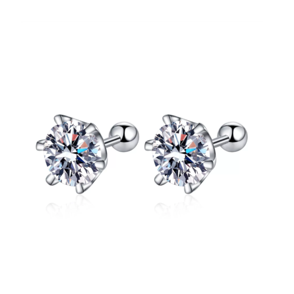 'Aures' 1-Carat Moissanite Diamond Earrings