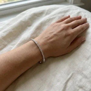Ludus Round Moissanite Pavé Bangle alternate view