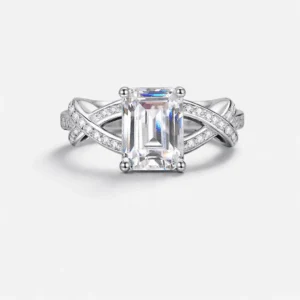 fc288b0d-bc0b-407b-bf5d-b76451ddd1de Lipu 3-Carat Moissanite Ring in White Gold Plated 925 Silver
