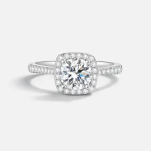 quado-22 Quado 1-Carat Moissanite Ring in 925 Silver