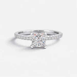 regis Regis Princess Cut Moissanite Ring