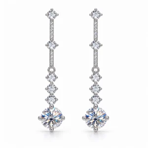 larensy-celestine-long-moissanite-drop-earrings-main Celestine Long Moissanite Drop Earrings — front and setting detail