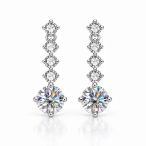 larensy-celestine-short-moissanite-drop-earrings-main Celestine Short Moissanite Drop Earrings — front and setting detail