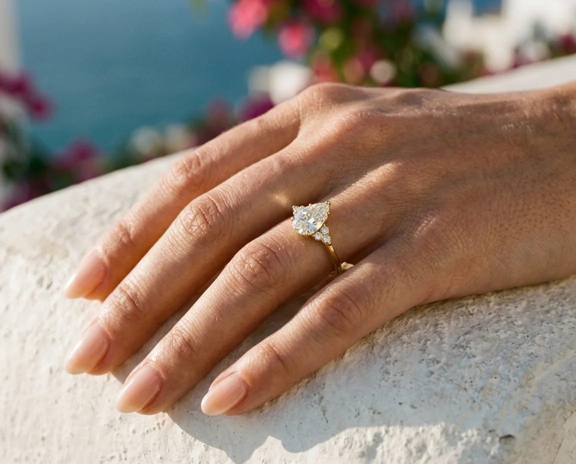 Natus · Yellow gold · 1.5 ct worn on the hand